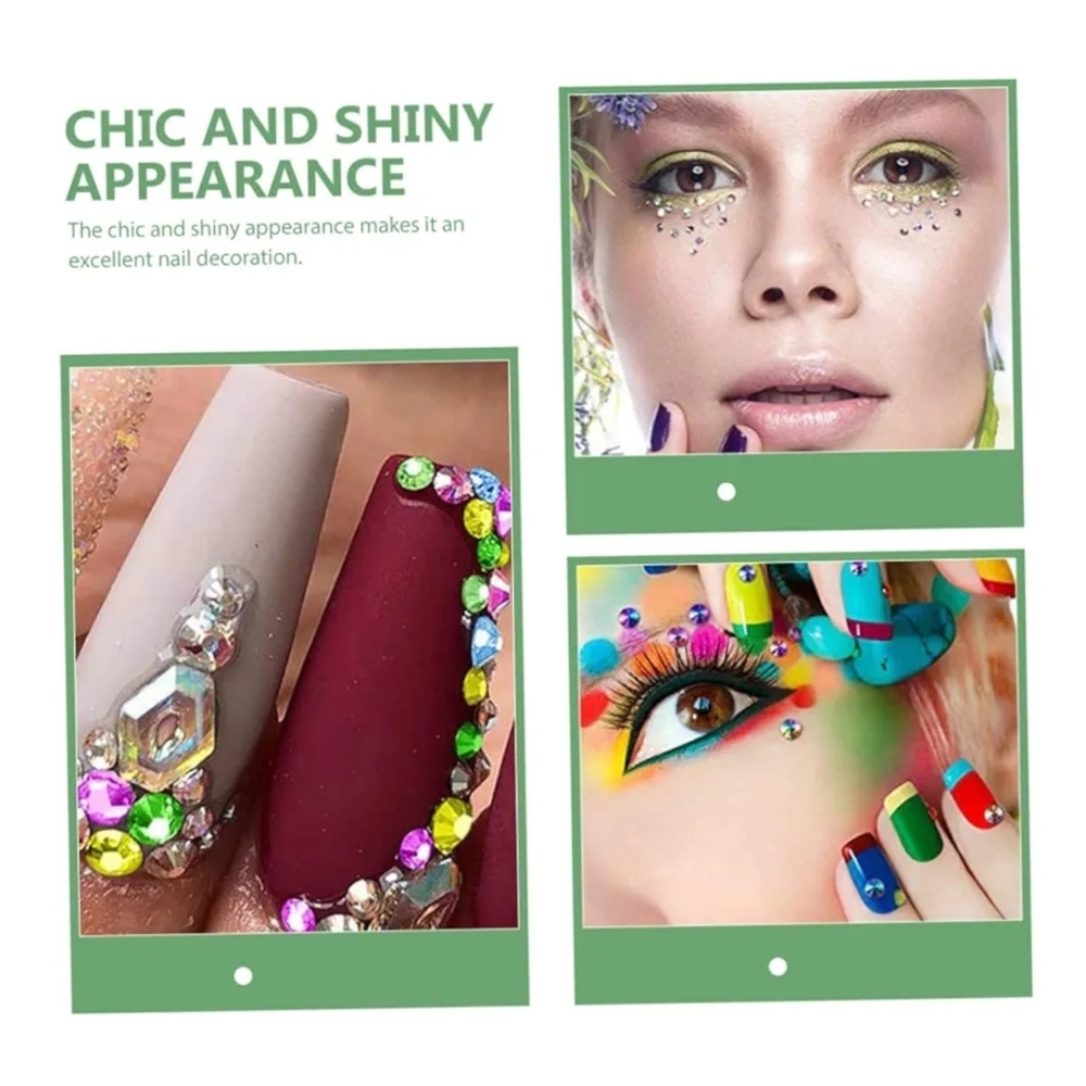 Colorful DIY Rhinestone Nail Art Set - Picture 2 of 9